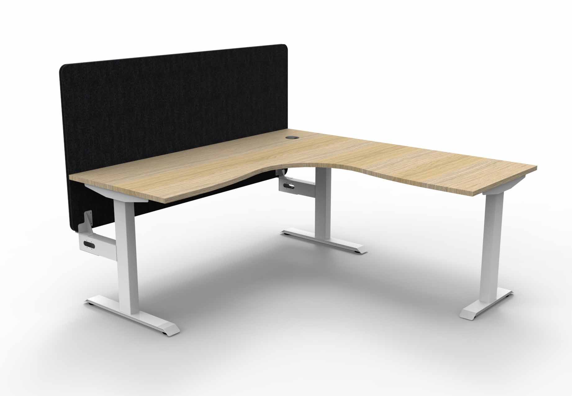 Boost Static Corner Workstation - with Eco Screen